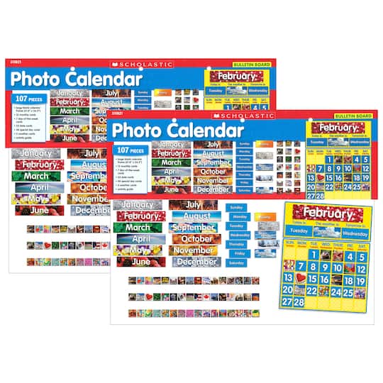 Scholastic Teaching Resources Photo Calendar Bulletin Board, 2 Sets